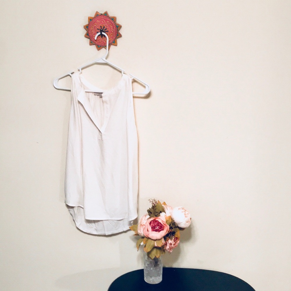 Loft tank blouse off white